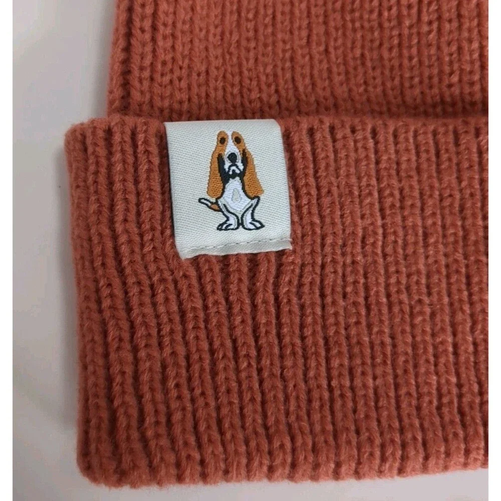 NWT Hush Puppies Cuffed Beanie One Size Orange Ginger Spice Snowboarding - Picture 3 of 9